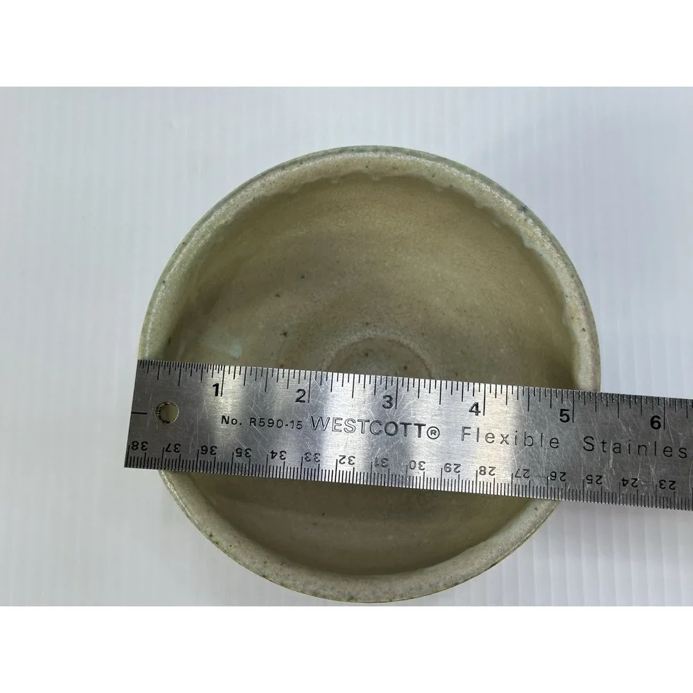Vintage Matcha Bowl Sasae Tea Bowl Flat Tea‎ Bowl Tableware